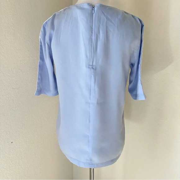 ADIDAS ORIGINALS 3 STRIPES TEE Light Blue Small - Picture 4 of 9